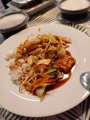 Szechuan Tofu (take away) at Lang Sen Restaurant in Luebeck