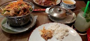 Vegane Ente mit selbstgemachter Lychee Limonade at Lang Sen Restaurant in Luebeck