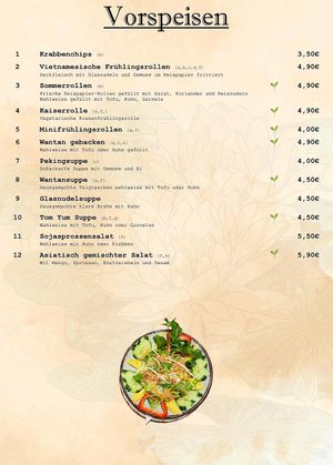  at Lang Sen Restaurant in Luebeck