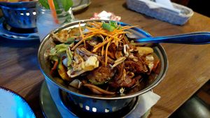 Veganes Huhn mit Zitronengras at Lang Sen Restaurant in Luebeck