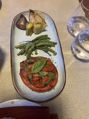 Fresh tomatoes and veg   at Fermento in Sagres