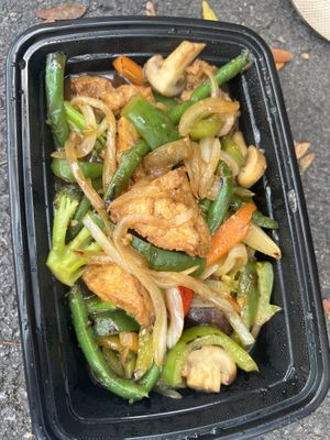 Tofu veg stir fry   at Lily in Kennett Square