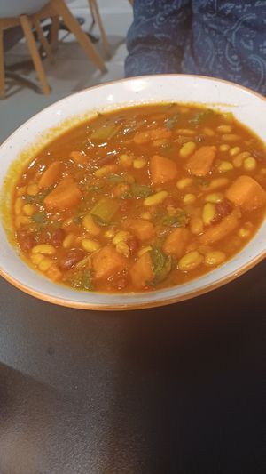 Potaje de alubias at La Cuina del Cel in Mataro