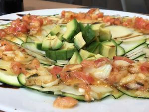 carpaccio at La Cuina del Cel in Mataro