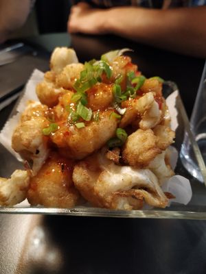 Bunyols de coliflor at La Cuina del Cel in Mataro