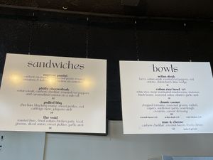 Menu 1  at The Green Beautiful  in Manchester