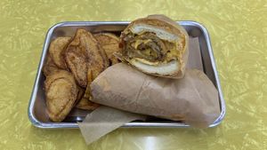 Philly Cheeses teak  at The Green Beautiful  in Manchester