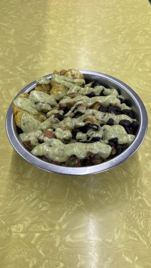 Cuban rice bowl  at The Green Beautiful  in Manchester