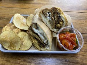 Steak and cheese omggggg 🤤 5/5  at The Green Beautiful  in Manchester