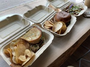 Caprese Panini, Void Sandwich, BBQ Hash  at The Green Beautiful  in Manchester