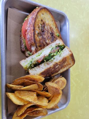 Caprese panini at The Green Beautiful  in Manchester