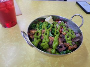 Seitan bowl at The Green Beautiful  in Manchester