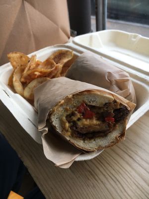 Philly Cheesesteak  at The Green Beautiful  in Manchester