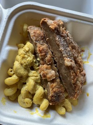 Kids menu Mac n’ cheese  at The Green Beautiful  in Manchester