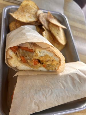 Philly cheesesteakk  at The Green Beautiful  in Manchester