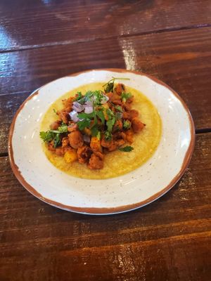 Taco de carne de soya al pastor at Xolo Taco in San Juan