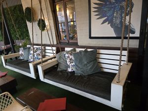 Balcony swing at Miss Chief Bar & Eatery in Cairns