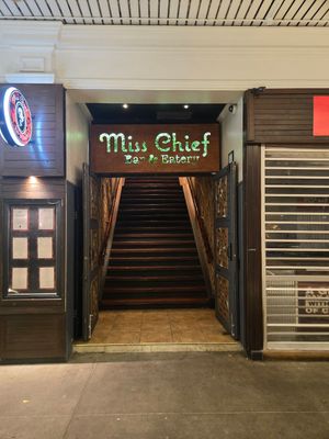 Stairs at entrance at Miss Chief Bar & Eatery in Cairns
