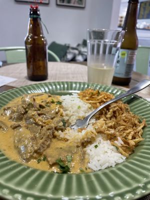 Stroganoff de soja 😋   at Santa Planta Food in Sao Caetano Do Sul