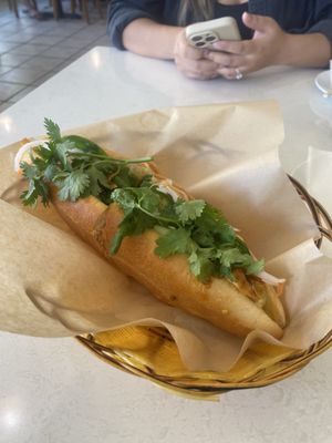 Lemongrass tofu sandwich (bahn mi)  at Pho Vietnam in Honolulu