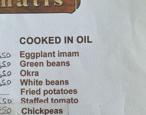 The veggie/vegan options   at Stamatis Restaurant & Grill in Patmos