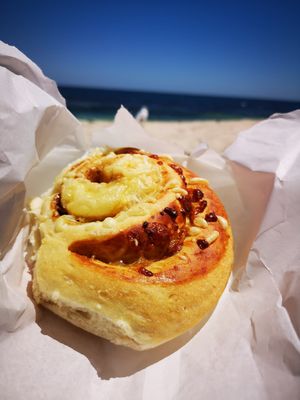 Cheeze and Vegemite Scroll at Holmesys Bakehouse in Duncraig