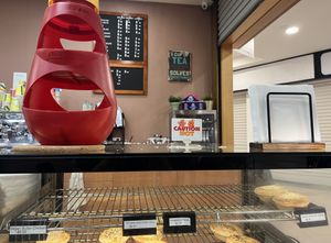 Pie warmer   at Holmesys Bakehouse in Duncraig