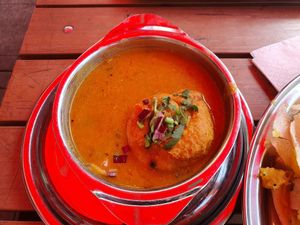Sambar Vada at Saravanaa Bhavan in Hamburg