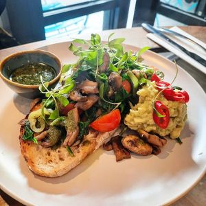 Vegan breakfast. at Sociale Cafe in West London