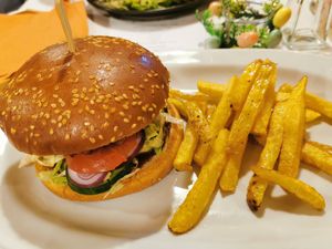 Beyond burger at Snow Restaurant in Sinaia