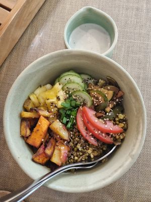 Buddha bowl at Happiness Cafe in Bangalore