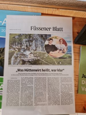  at Bad Kissinger Hütte - Pächter Walch Andrea in Vils