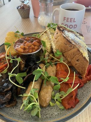 Super tasty vegan breakfast.   at Feel Good Club in Manchester