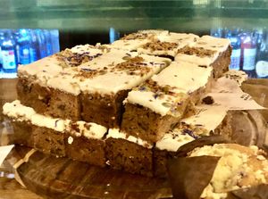 Carrot cake  at Feel Good Club in Manchester