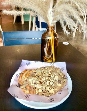 Chocolate and hazelnut pain au chocolat   at Feel Good Club in Manchester