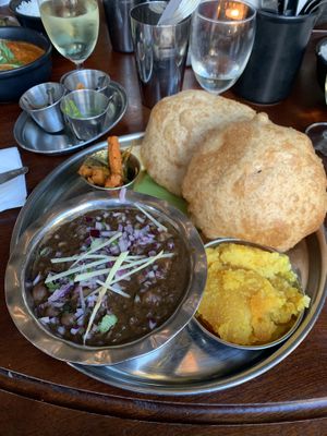 Chole Puri  at Dishoom in Birmingham