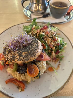 Vegan Bagel  at Léopold Café Royal in Brussels