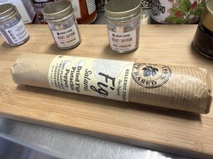 Fig salami  at Blue Fog Market in San Francisco