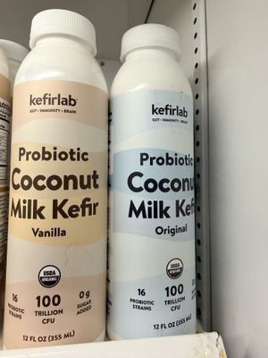 Coconut kefir   at Blue Fog Market in San Francisco