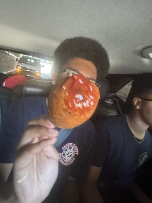 Corn dogs  at Aunty Em's Deli & Coffee in Toronto