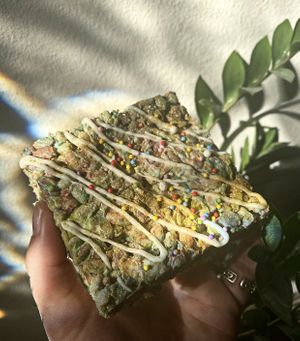 Rainbow krispy   at Gaia Bakes in Ocala