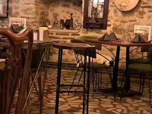 The feline costumer at Arch Bistro in Istanbul