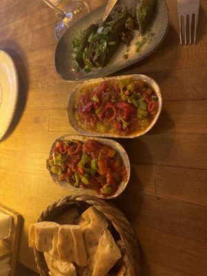 3 selection meze + gluten free bread   at Arch Bistro in Istanbul