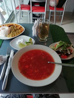 15 soles menu del dia at Darshan Vegetarian Restaurant in Iquitos