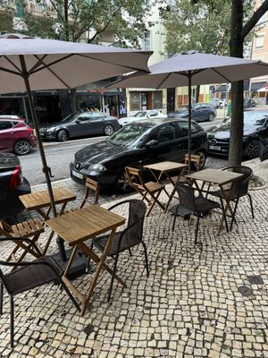 Seating   at Cheeky Leeks in Lisbon