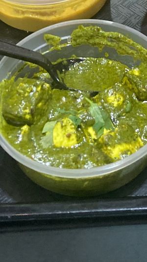 Spinach and tofu  at Saffron Indian Cuisine in Tampa