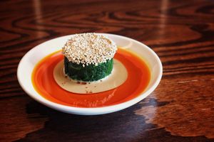 Sichuan Spinach at 101 Bistro in Budapest