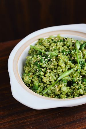 Wild Garlic Rice at 101 Bistro in Budapest