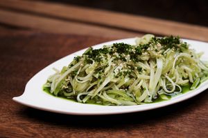 Celtuce & Potato Salad at 101 Bistro in Budapest