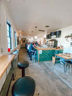 Bar and ordering counter.  at The Half in Wilmington